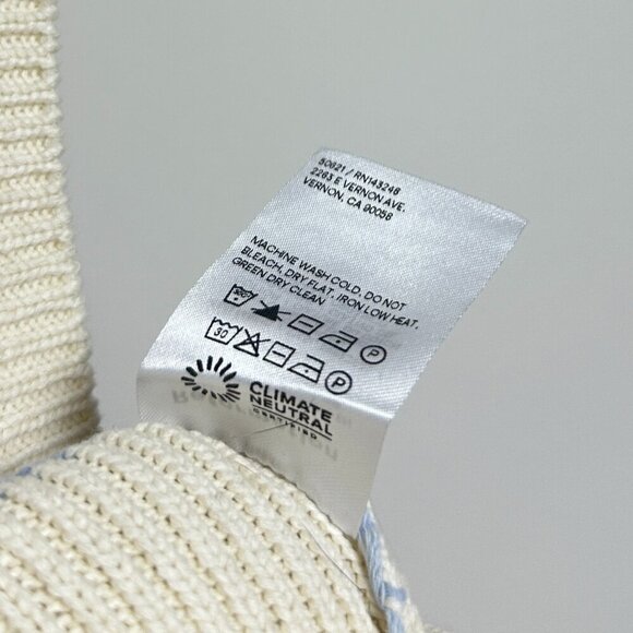 REFORMATION Janey Cotton Sweater Vest in Pablo Stripe Size Small - Picture 6 of 9